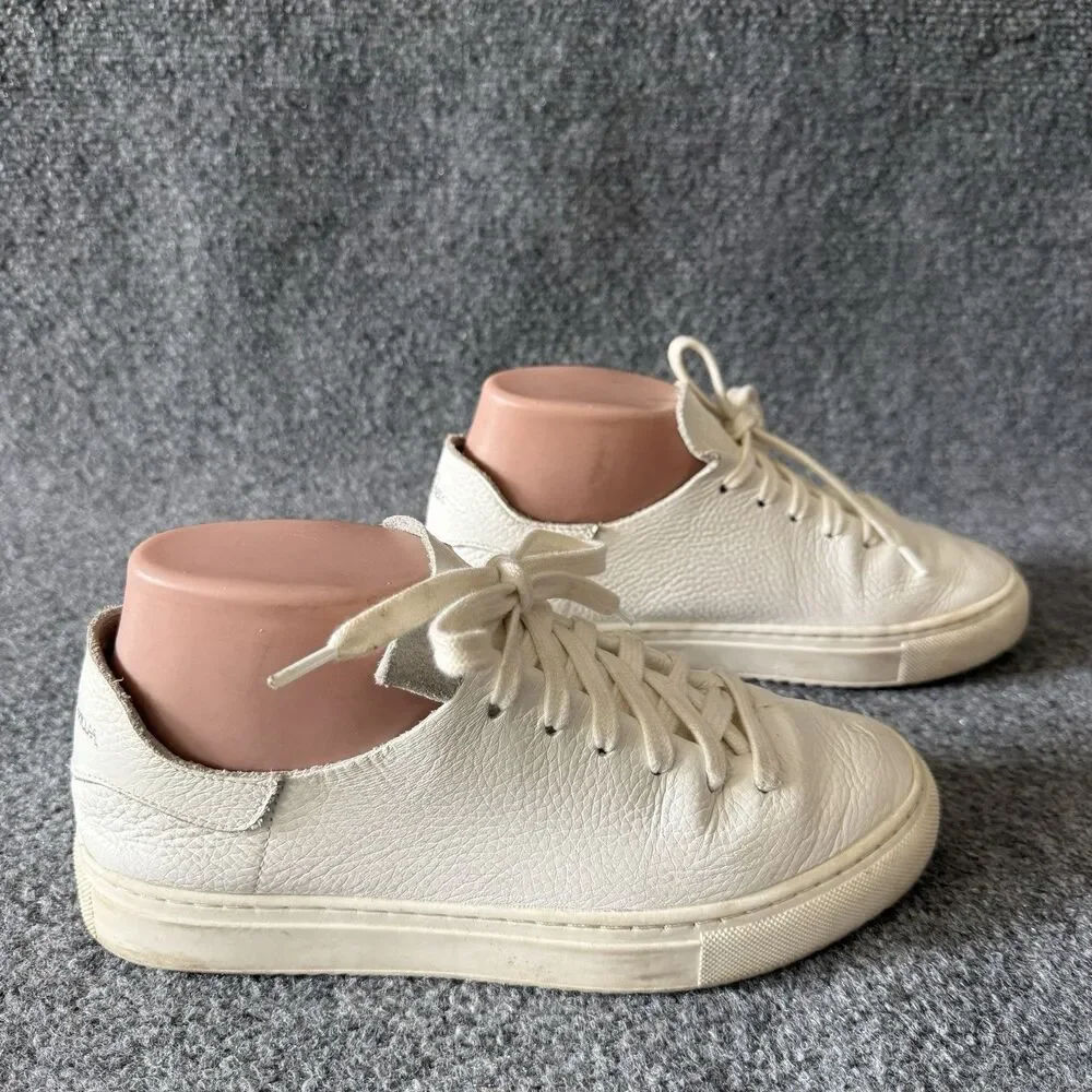 Sam Edelman Poppy Pebbled Leather Low Top Sneaker Women Minimalist Athletic